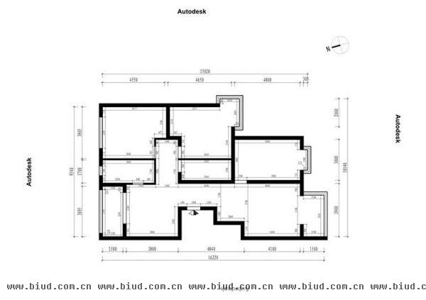 六郎庄-三居室-160平米-装修设计