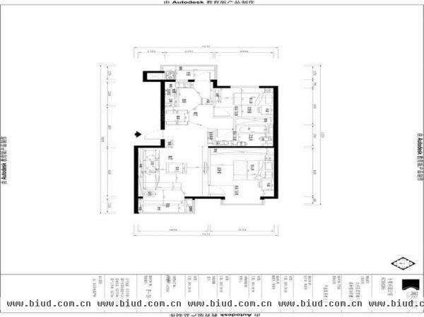 成和园-二居室-105平米-装修设计