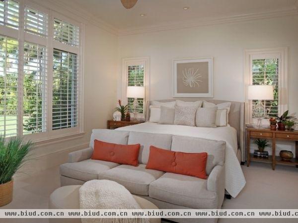 客厅和卧室中多变而灵动的的抱枕元素