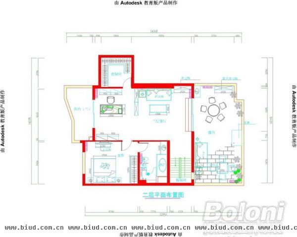 美丽园-三居室-150平米-装修设计