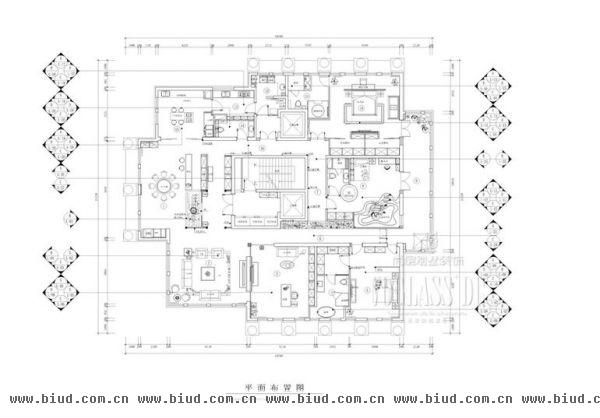 中粮祥云国际生活区-五居室-598平米-装修设计