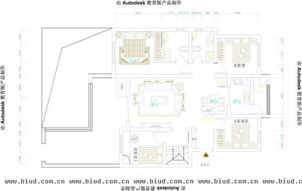 九台2000家园-三居室-140平米-装修设计