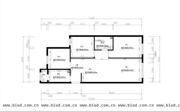 建邦华庭-二居室-116平米-装修设计