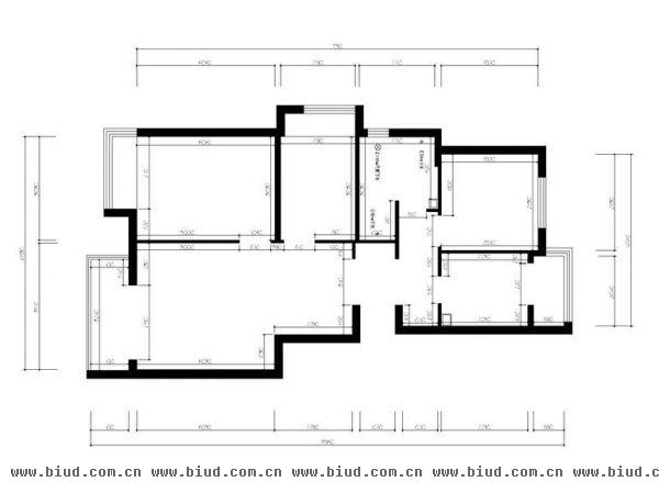 蓝爵公馆-三居室-109平米-装修设计
