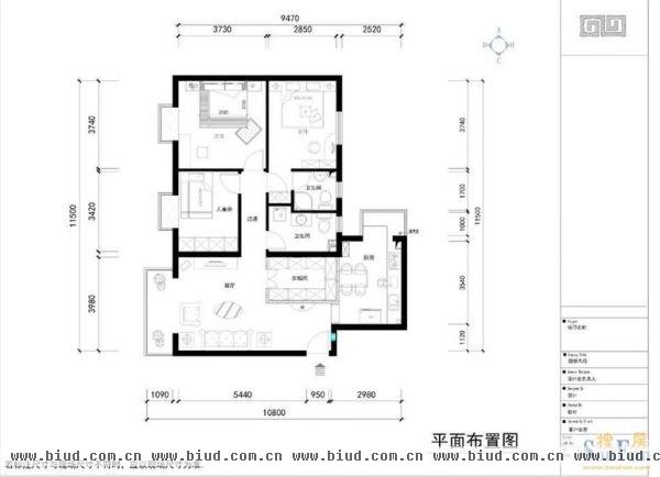 中信城-三居室-120平米-装修设计
