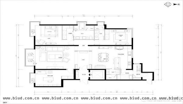 御翠·尚府-三居室-130平米-装修设计