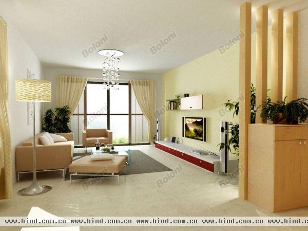 中铁·花溪渡-三居室-98平米-装修设计