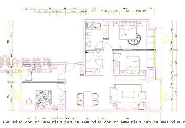 府前官邸-三居室-120平米-装修设计
