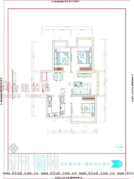 金地朗悦-三居室-97平米-装修设计
