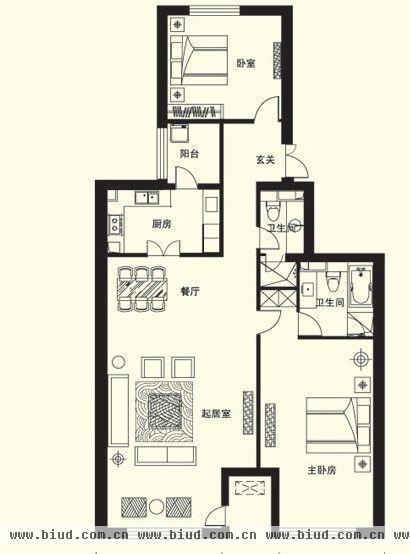 上东8号-二居室-173平米-装修设计