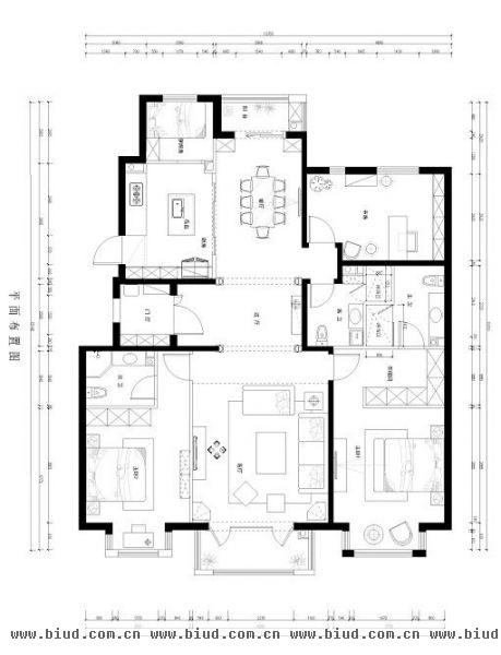 润泽悦溪-三居室-145平米-装修设计
