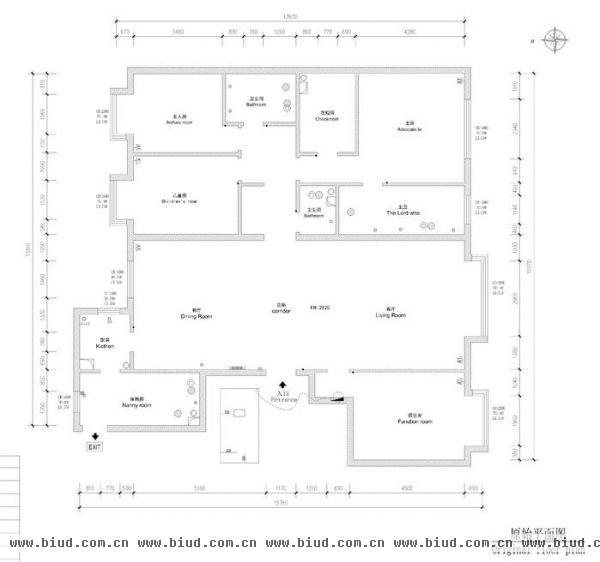 西美五洲天地-四居室-230平米-装修设计