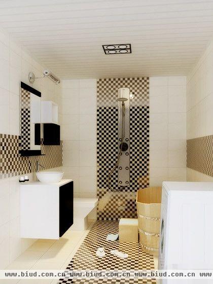 有效利用空间的不规则角落浴缸，节省了空间的占用率。