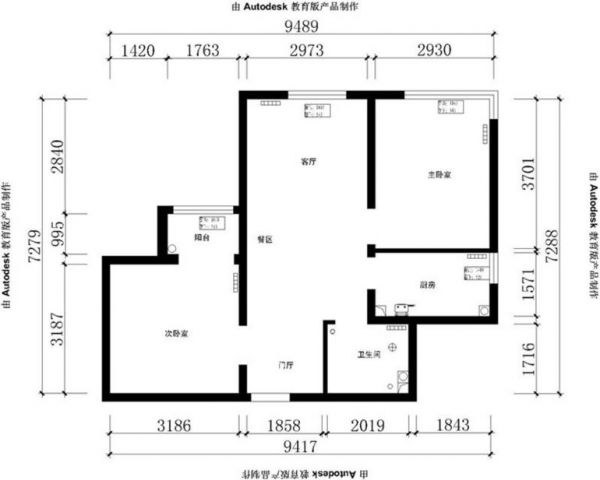京铁和园-二居室-72平米-装修设计