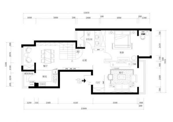 军区大院-六居室以上-280平米-装修设计