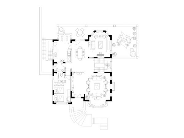 蓝岸丽舍-六居室-450平米-装修设计