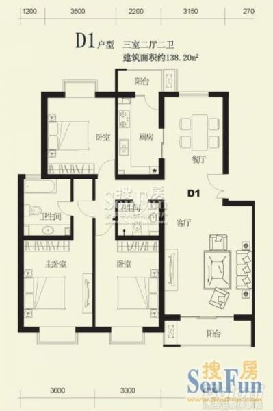 望都新地-三居室-138平米-装修设计