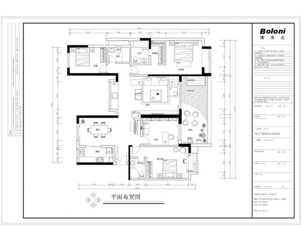 中建·国际港-三居室-138平米-装修设计