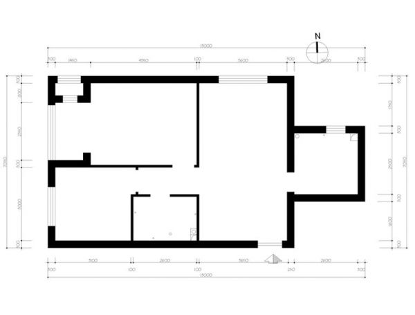 中建梅兰居-二居室-80平米-装修设计