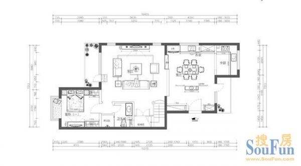 金融街·金色漫香苑-三居室-178平米-装修设计