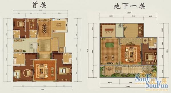 西山壹号院-四居室-780平米-装修设计