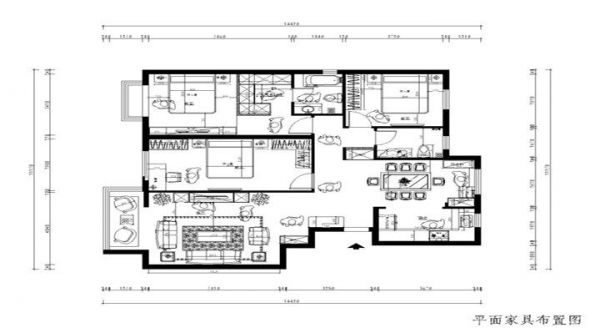欧陆经典-三居室-142平米-装修设计