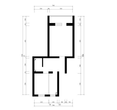 乔建里小区-二居室-50平米-装修设计
