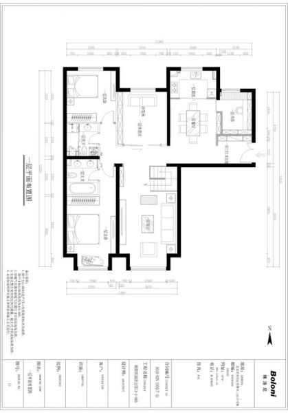 润泽公馆-四居室-156平米-装修设计