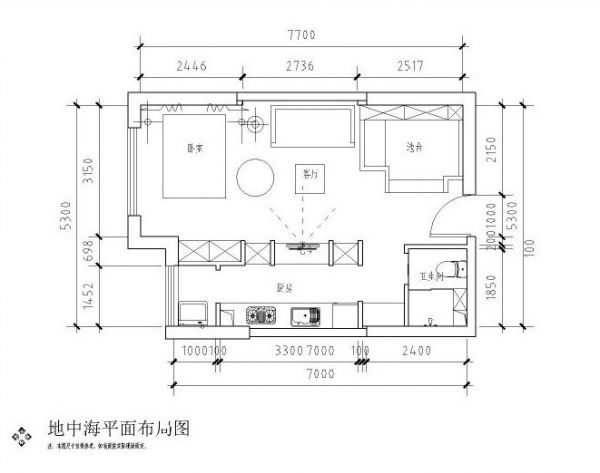 天润福熙大道-一居室-50平米-装修设计
