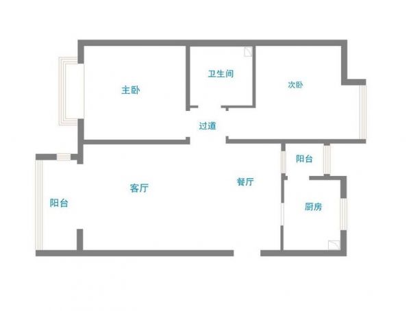 香蜜湾-二居室-82.7平米-装修设计