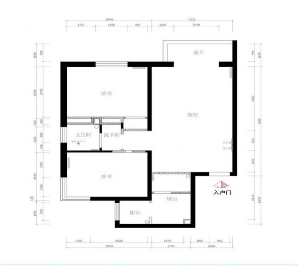 宜居园-二居室-72平米-装修设计