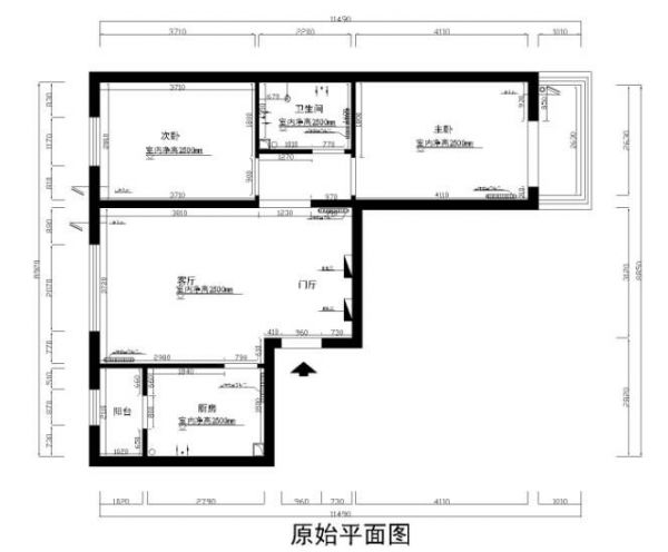 宜居园-二居室-88平米-装修设计