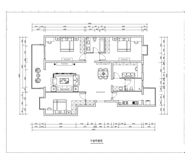 玉泉新城-四居室-150平米-装修设计