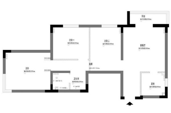 京铁家园-三居室-103平米-装修设计