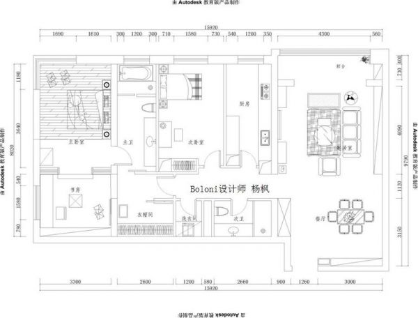 首创禧瑞都·天禧-二居室-170平米-装修设计