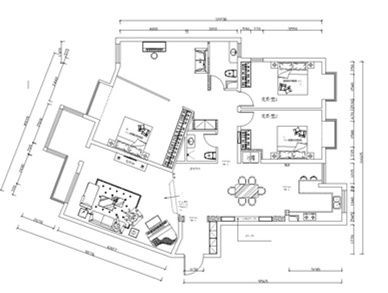 润泽公馆-四居室-190平米-装修设计