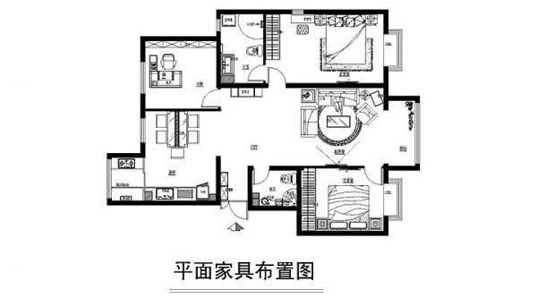 远洋一方-三居室-160平米-装修设计