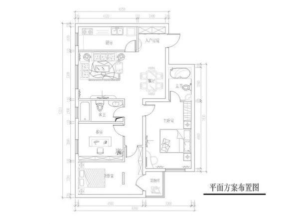红领巾公园6号院-三居室-106平米-装修设计