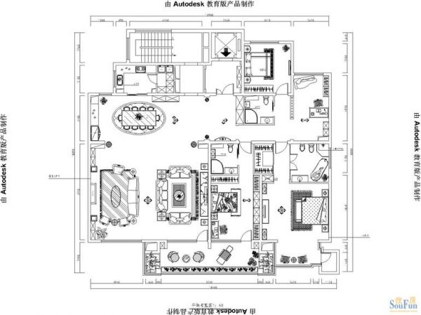西山华府-四居室-289平米-装修设计
