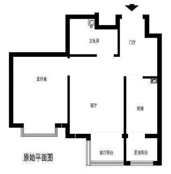 六郎庄回迁-一居室-60平米-装修设计