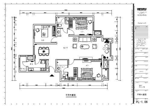鸿坤理想城-三居室-145平米-装修设计