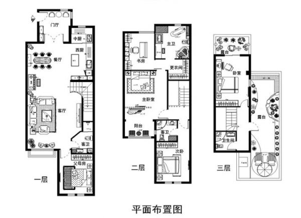 龙湖花墅香醍-五居室-220平米-装修设计