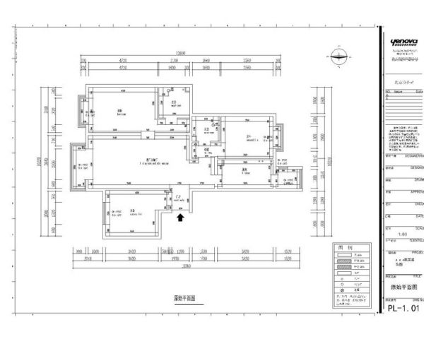 中信城三期-三居室-95平米-装修设计
