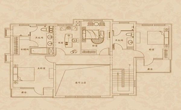 龙熙顺景-四居室-130平米-装修设计