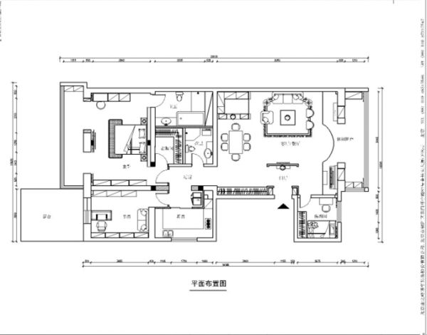 西钓鱼台庄园别墅-三居室-120平米-装修设计