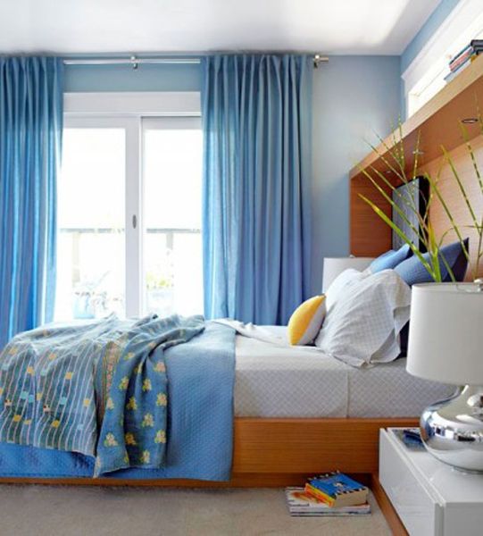 带来平静的蓝色 蓝色卧室设计效果图