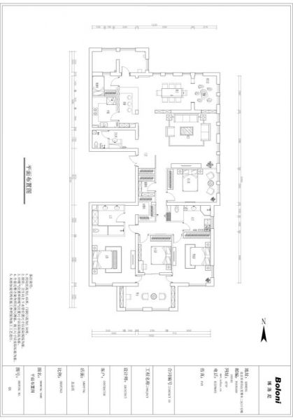 中粮祥云国际生活区-四居室-514.74平米-装修设计