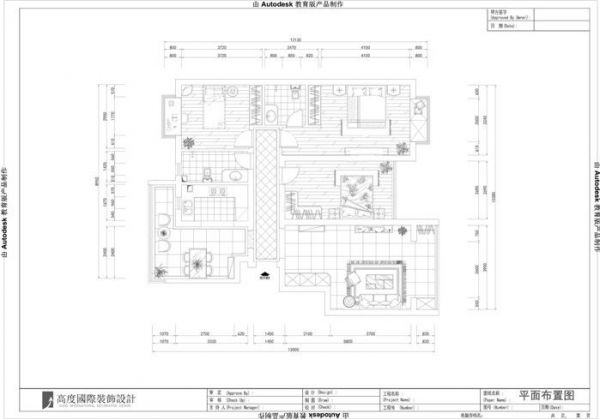 中景江山赋-三居室-115平米-装修设计