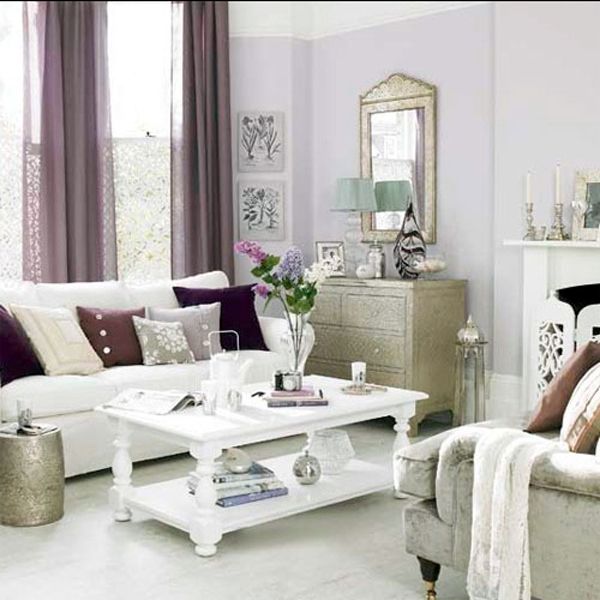 紫色给人一种浪漫的感觉，用淡紫色来装饰居室，让居室散发独特的魅力。再搭配相同色调的装饰，让我的家充满浪漫气息，快来打造“薰衣草之家”吧！
