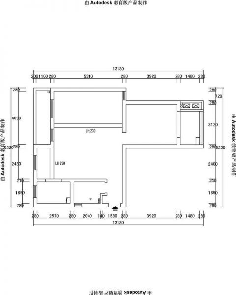 马连洼菊园-二居室-65平米-装修设计